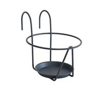 Porte pot soucoupe crochet 16-18 cm anthracite