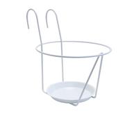 Porte-pots soucoupe crochet - 25 cm - blanc