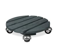 Louis Moulin Roule-Plante Basics Bois Rond 37,5 cm - Anthracite - Origine France Garantie