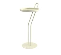 Louis Moulin Sellette Design Angula - Support Plante et Bout de Canapé - Métal Époxy Beige - H 52 x Ø 23 cm - Intérieur/Extérieur - Fabriqué en France
