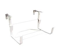 Louis Moulin Support jardinière Fer Plat Fixations réglables Blanc 35x18 cm - Made in France (Lot de 6)