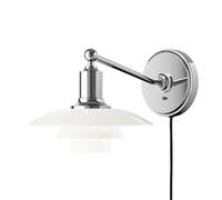 Louis Poulsen Applique murale PH 2/1 Chromé brillant
