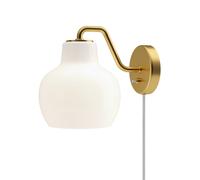 Louis Poulsen Applique murale VL Ring Crown 1 E27 1 source Verre opalin blanc Laiton satiné