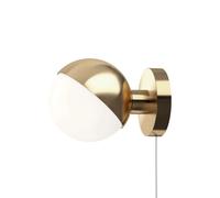 Louis Poulsen Applique murale VL Studio – laiton, câble blanc, culot G9, 15×15×20,2 cm