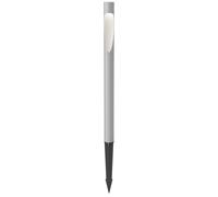 Louis Poulsen Flindt Garden Wege-/Pollerleuchte, hauteur 69,5cm, gris aluminium, avec piquet