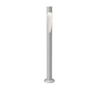 Louis Poulsen Flindt Garden Wege-/Pollerleuchte, hauteur 69,5cm, gris aluminium, avec plaque de base
