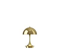 Louis Poulsen Panthella 160 Portable V3 Chrome / Brass Akku Tischleuchte, Brass Metallised