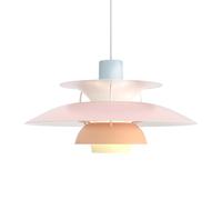 Louis Poulsen Suspension PH 5 Ø500. Pastel-bleu-rose-pêche