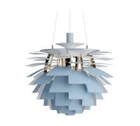 Louis Poulsen Suspension PH Artichoke Ø60cm Dusty blue-brass metallised