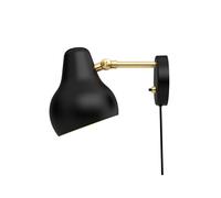 Louis Poulsen Applique murale VL38 LED 13,5 × 19 cm Noir