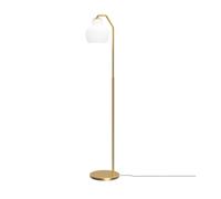 Louis Poulsen Lampadaire VL Ring Crown Laiton-verre opale
