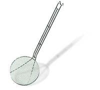 Louis Tellier - Araignée Toile Inox Ø20 cm - Ustensile Professionnel pour Récupérer et Égoutter Aliments en Cuisson avec Crochet et Manche Continu