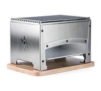 Braséro Bron Coucke Foyer 1 coté fermé pour utilisation extérieur (BBQ de table)