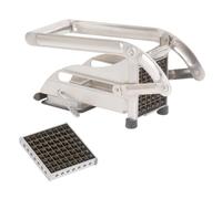 Louis Tellier - Coupe-Frites Ménager Inox avec Ventouse - 2 Couteaux Inclus - Ustensile de Cuisine Pratique pour Frites Maison