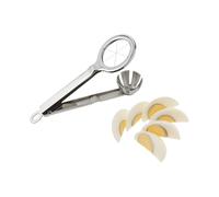 Tellier Coupe-œufs en inox 6 quartiers – Efficace pour salades et décoration – Gris G