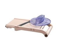 Louis Tellier - Mandoline japonaise Benriner Jumbo 120 mm - ABS + Inox | Véritable, fabriquée au Japon ; tranche fruits et légumes en fines lamelles ; lame lisse réglable 0,5-9mm, pied antidérapant