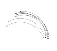 Louis Tellier N35031 Lot de 10 Fils de Rechange/Lyre 17 cm Gris S