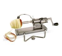 LOUIS TELLIER - Pèle et Tranche Pommes Professionnel Kali - Acier - Manuel - Rapide et Efficace - jusqu’à 40 kg/heure - Qualité Supérieure - 39 x 12,5 x 21 cm - Fabriqué en France