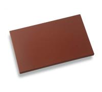 LOUIS TELLIER - Planche à Découper - Fabriquée en PE-HD - Antibactérien - Professionnelle - Qualité Supérieure - 60 x 40 x 2 cm - Couleur HACCP Viande Cuite et Charcuterie - Marron