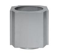 Louise Roe Pot Funki L 52 cm Aluminium brossé