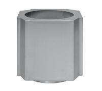 Louise Roe Pot Funki XL 70 cm Aluminium brossé