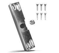 LouMaxx Loqueteau pour porte de balcon - Loqueteau de porte invisible - Utilisation universelle comme loquet de porte de terrasse et porte de balcon - Loqueteau avec vis