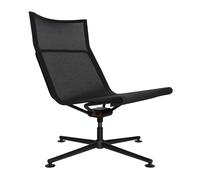 Lounge D1 Low four-legged frame alu jet black matt RAL9005