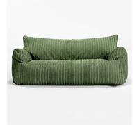 Lounge Pug Canapé Pouf Josephine pour Enfant en Velours Côtelé - Canapé Confortable pour Filles et Garçons - Vert Forêt