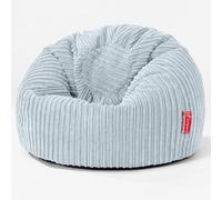 Lounge Pug Pouf Poire Classique pour Enfant en Velours Côtelé - Pouf Siège Enfant, Pouf Poire pour Jouer - Bleu Ciel