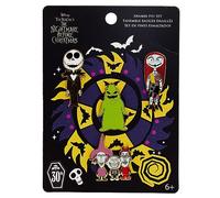 Loungefly - The Nightmare Before Christmas 30th Enamel Pin Set - The Nightmare Before Christmas Pin En Émail - Exclusivité Amazon - Broche Fantaisie Mignonne À Collectionner - Pour Les Sacs À Dos