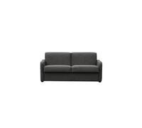 LOUNGITUDE - Agathe - Canapé Convertible - Express - 3 Places - Véritable Matelas - en Tissu - Gris foncé -L178cm
