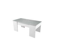 Loungitude Table basse Gotham - Blanc béton