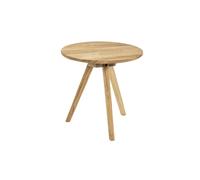 HAKU Table d'appoint Ronde en chêne Massif, Table Basse Ronde, Table de Salon - Dimensions : H 40 x Ø 40 cm Style : Traditionnel
