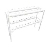 lousriyy Système de culture hydroponique à 36 trous - 4 tubes en PVC - Système de culture hydroponique - 2 couches - Kit de culture hydroponique sans terre - Installation hydroponique pour balcon,