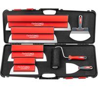 L'OUTIL Parfait Valise ParfaitLiss'® Light Lissage Kit 7 Pièces avec 4 Lames à Lisser 25, 35, 45 et 60 cm, 1 Stucateur 19 cm, 1 Couteau de Plaquiste 10 cm, 1 Roll'Enduit 180 mm - 80595