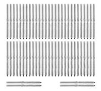 Louttary Lot de 30 paires de vis filetées gauche et droite pour câble 1/8 - Pour escaliers - DeCk - Pour poteaux - de presse