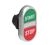 Lovato Platinum LPCBL7133 Double bouton poussoir lumineux avec symbole START STOP Vert et rouge 2,9 x 2,5 x 18 cm