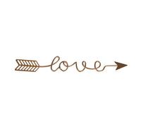 Love Déco Métallique Doré 24 Cm