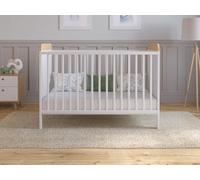 Love For Sleep Lit Bebe Evolutif avec Matelas - Lit Bebe 120x60 cm Bois avec Matelas - Lit Bébé Lit Bois Blanc-Pin, Lit Bébé Set Complet Lit Evolutif Bebe