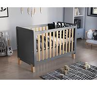 Love For Sleep Lit Bébé Évolutif en Bois 120x60 cm Blanc Francis avec Matelas en Mousse - Lit Enfant Fille ou Garçon