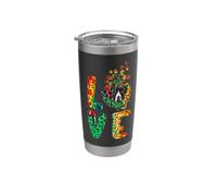 Love Great Dane Dog Funny Sunflower Tie Dye Leopard Pattern Gobelet isotherme en acier inoxydable double paroi