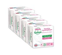 LOVE & GREEN Serviettes Hygiéniques Écologiques Hypoallergéniques avec Ailettes Normales - 56 Serviettes (4 Paquets de 14)