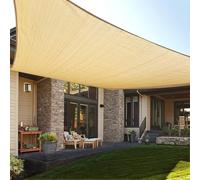 Love Story Voile d'ombrage de 3 x 6 m en Tissu pour terrasse, Jardin, Cour, terrasse, Sable