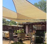 LOVE STORY Voile d'ombrage Triangulaire de 3,6 x 3,6 x 3,6 m pour extérieur, terrasse, Jardin, Cour