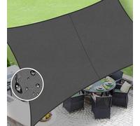LOVE STORY Voile d'ombrage Triangulaire imperméable 1,8 x 3 m, Gris foncé, résistant aux UV pour extérieur, terrasse, Jardin, Cour (Nous fabriquons des Tailles personnalisées)