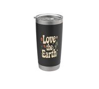 Love The Earth Love Our Green Planet - Éco-Warrior Statement Gobelet isotherme en acier inoxydable double paroi