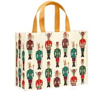 Loveinside Grand sac cadeau de Noël réutilisable de 33 cm, motif soldat casse-noisette, sac cadeau recy vec poignées pour enfants garçons filles, amoureux des animaux, cadeaux de - 13" x 5" x 10"