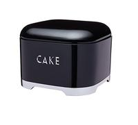 LOVELLO KitchenCraft - Boîte à Gâteaux en INOX, Couvercle Refermable, Collection, 26.5 x 19.5 cm - Noir