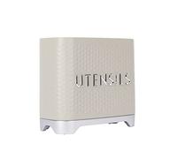 Lovello KitchenCraft Porte-ustensiles de cuisine texturé 19 x 9 x 18 cm - Crème latte
