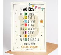 Lovely Cards - Carte de puzzle colorée - 13e anniversaire fille garçon - Cadeaux adolescents - Cadeaux fille 13 ans - Carte d'anniversaire A6 (13 ans) Carte d'anniversaire pour fils, fille, petit-fils